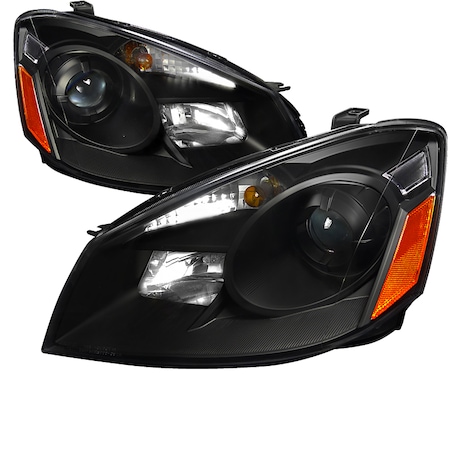 Spec-D Tuning 05-06 Nissan Altima Projector Headlights Black Housing 2LHP-ALT05JM-DP